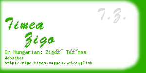 timea zigo business card